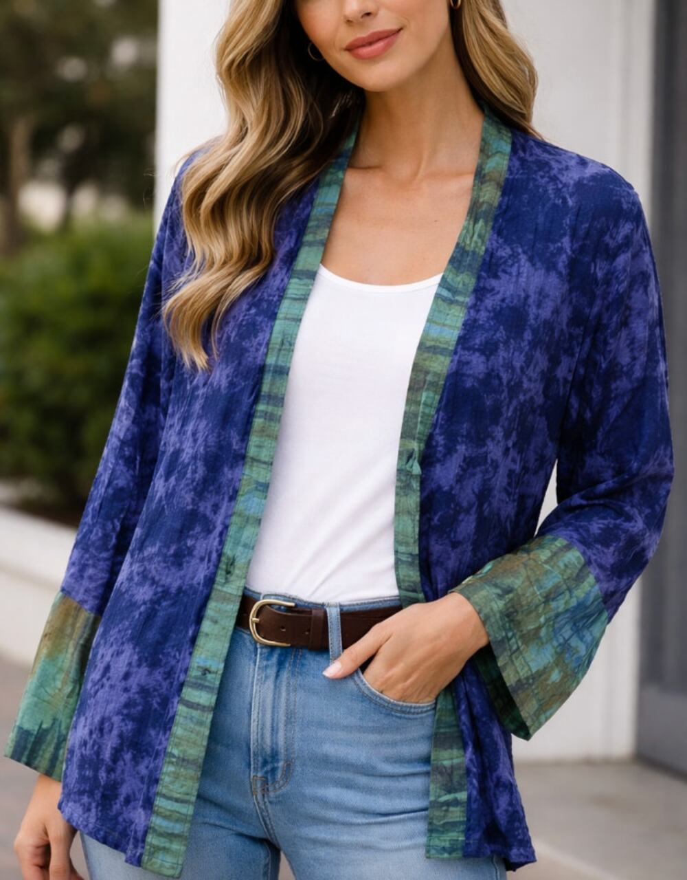 Lagenlook Art to Wear  Kusnadi New York  Vintage Kimono Medium
